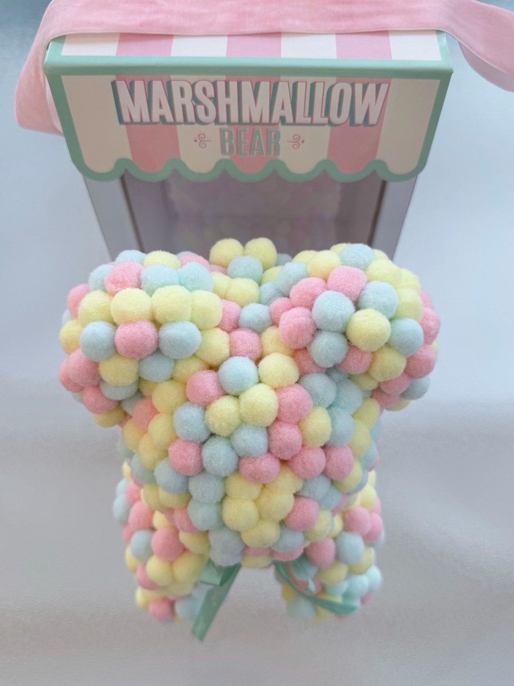 Always and Forever Multicolor Pastel Non-Edible Marshmallow Bear Toy - Picture 3 of 10